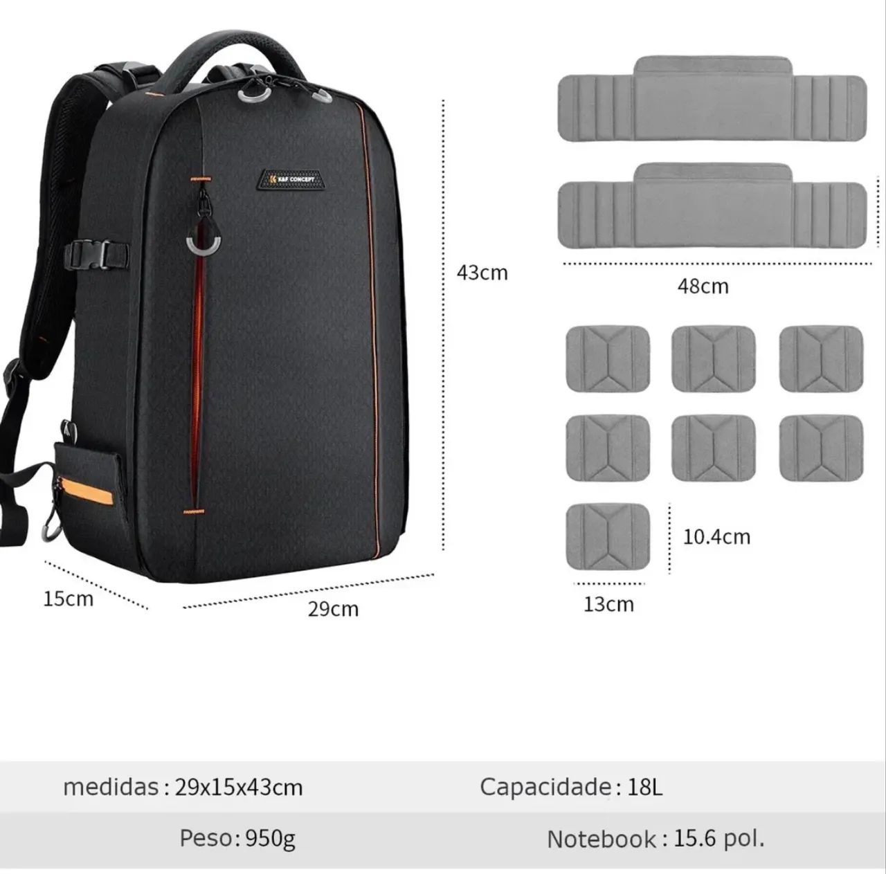 Mochila k&F 18L - Foto 2