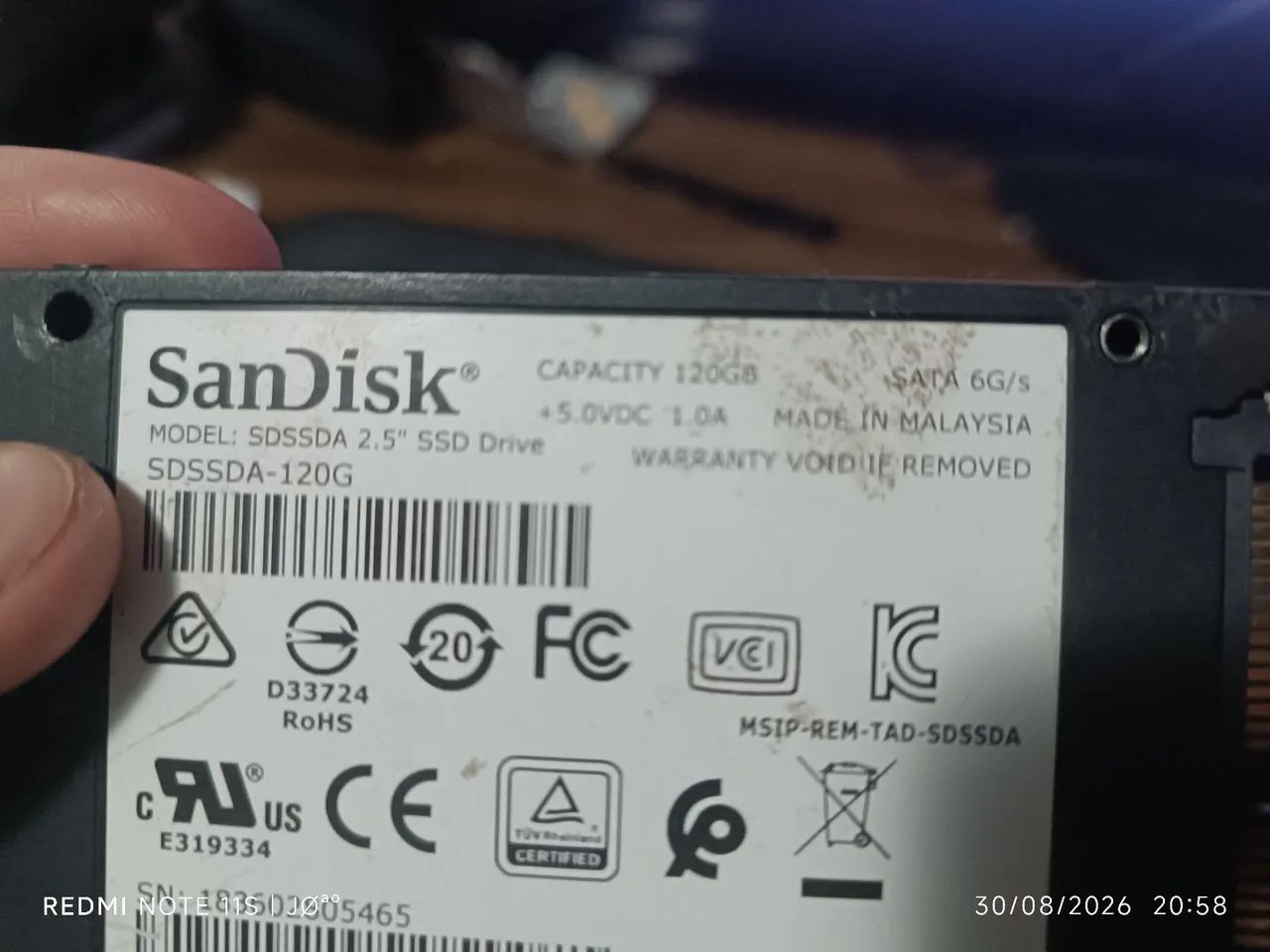 SSD SanDisk 120gb - Foto 3