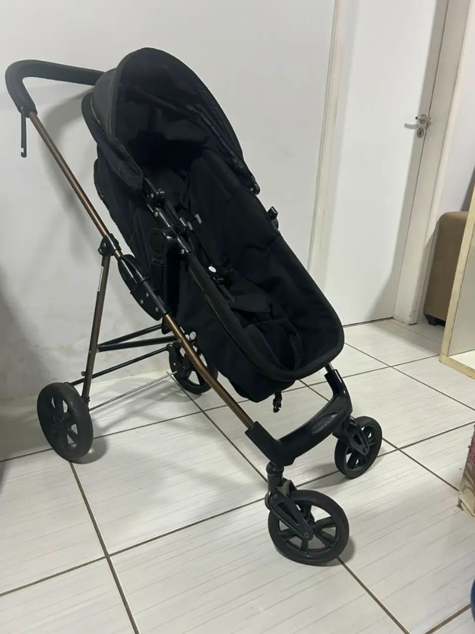 Carrinho de bebê estilo Moisés + Bebê conforto - Foto 5