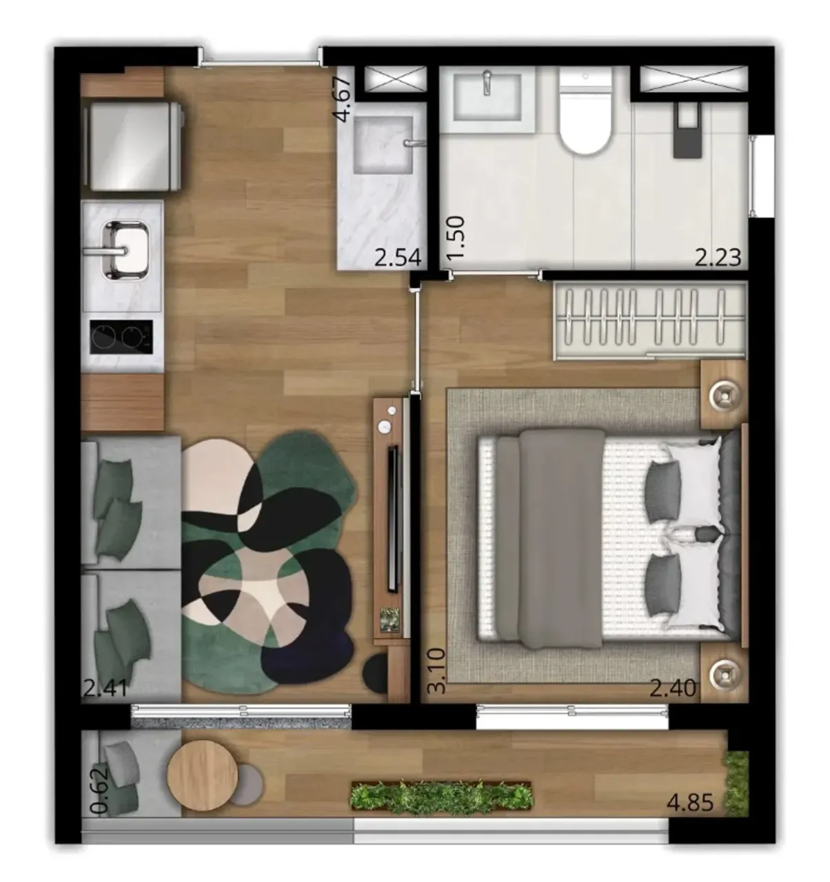 PLANTA 29m²