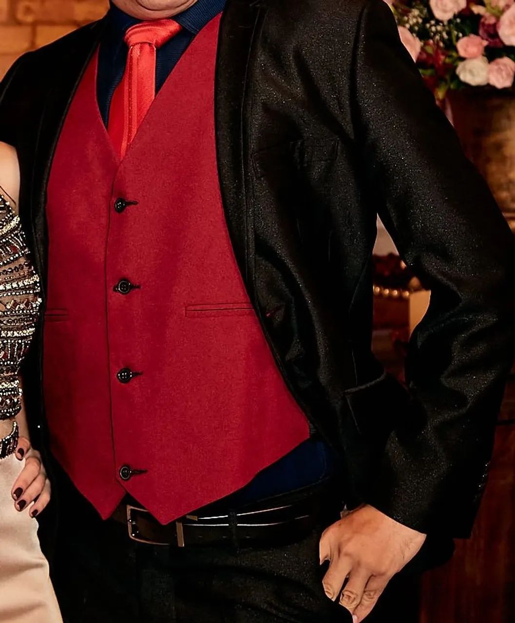 Terno masculino slim preto - Foto 5