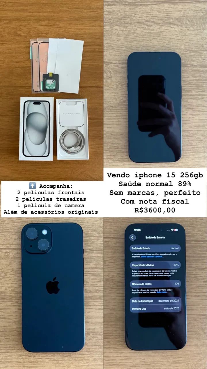 IPhone 15 256gb com nota fiscal  - Foto 5