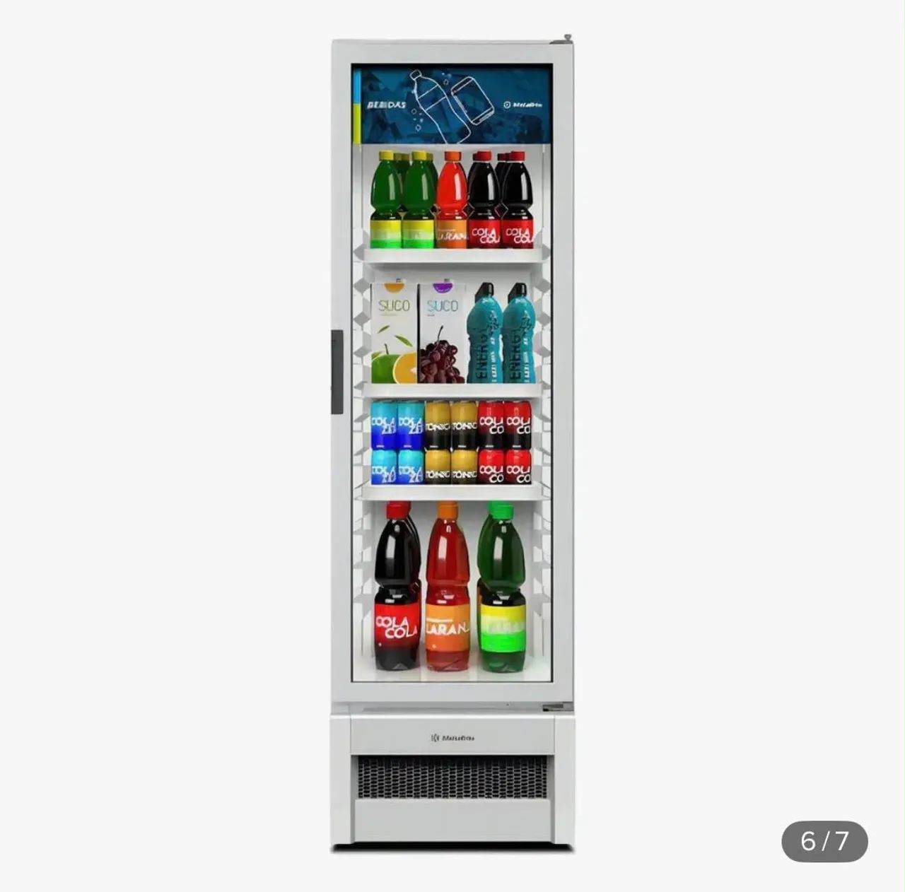 Vitrine vertical Metalfrio seminova 
