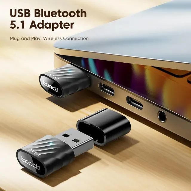 Adaptador Bluetooth 5.1 USB Toocki Original para PC e Notebook - Foto 2