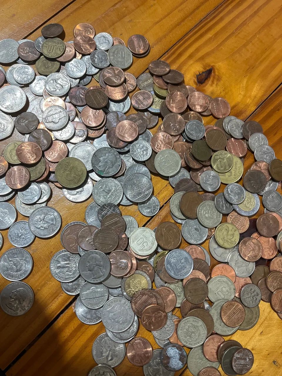 Coleção de moedas antigas