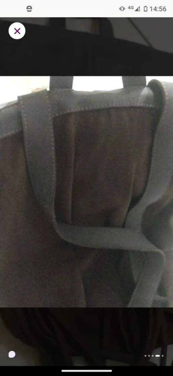 Mochila Cantão camurça e couro  - Foto 2