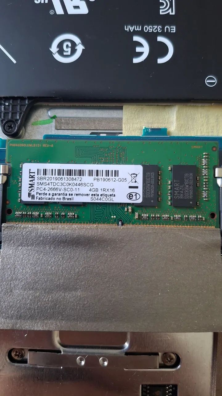 Memória RAM 4GB DDR4 (para notebook)