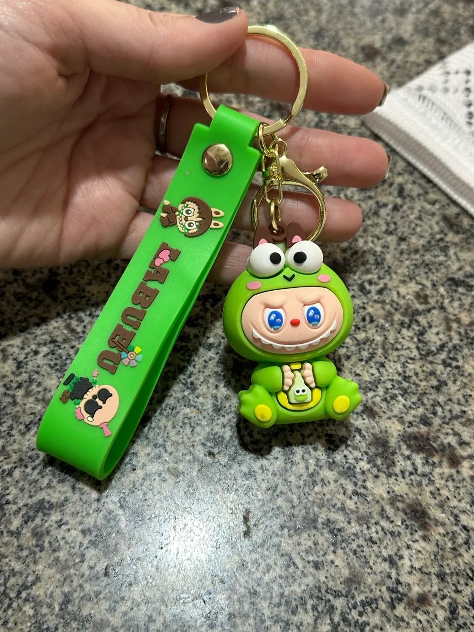 Chaveiro labubu novo verde 