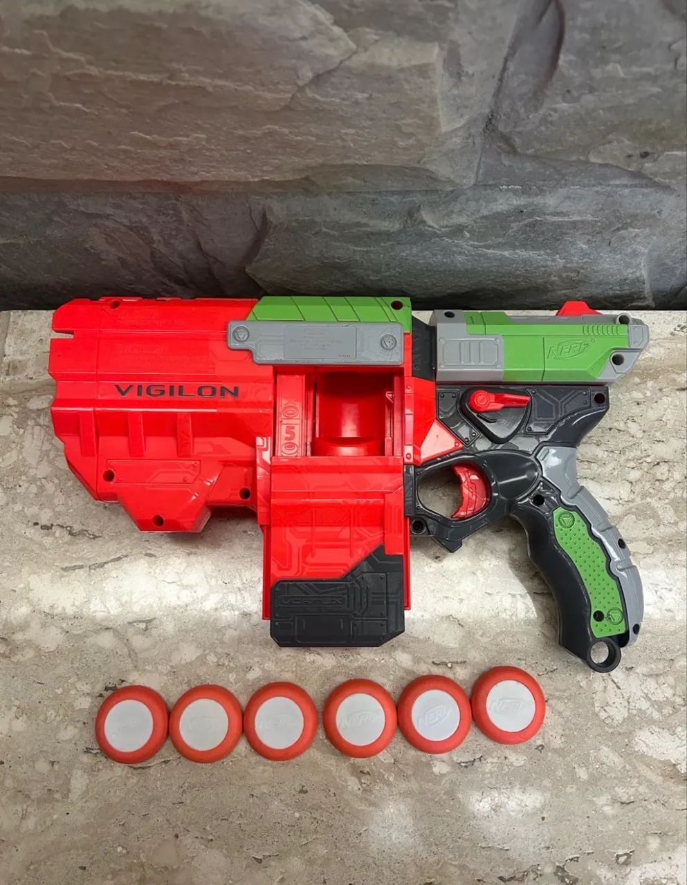 nerf vortex vigilon com 6 discos - Foto 2