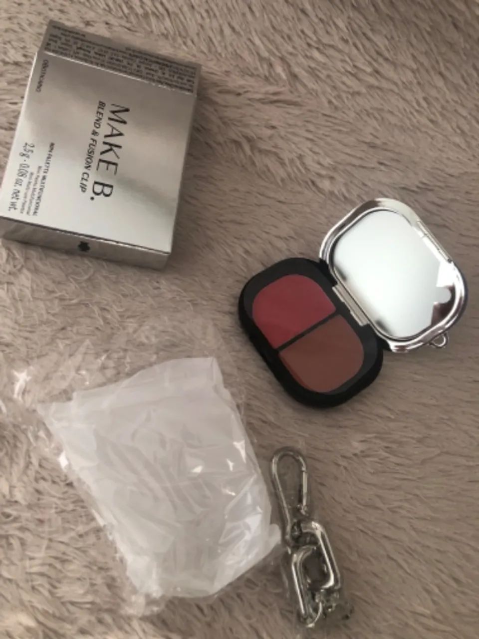 Chaveiro Paleta Multifuncional Make B - blush/batom, novo  - Foto 4