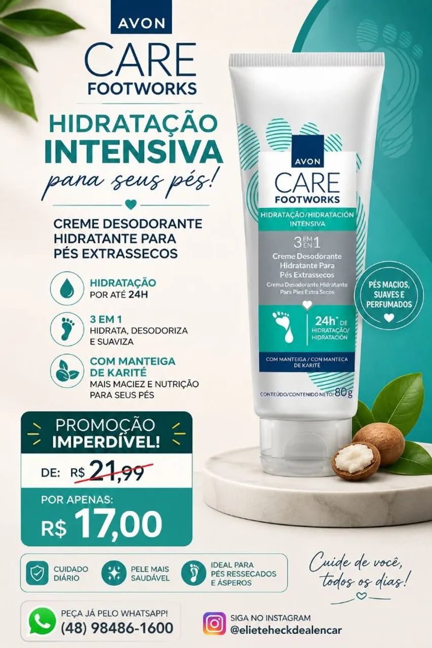 Creme para mãos e pés avon - Foto 4