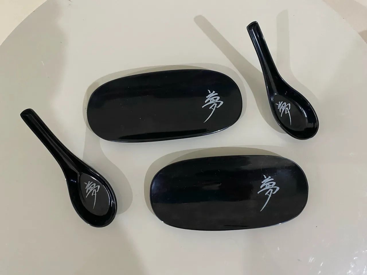 2 bases para hashi + 2 colheres finger food - coleção by kenzo takada - Foto 4