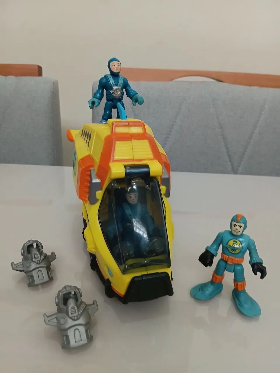 Submarino imaginext com 3 bonecos  - Foto 2