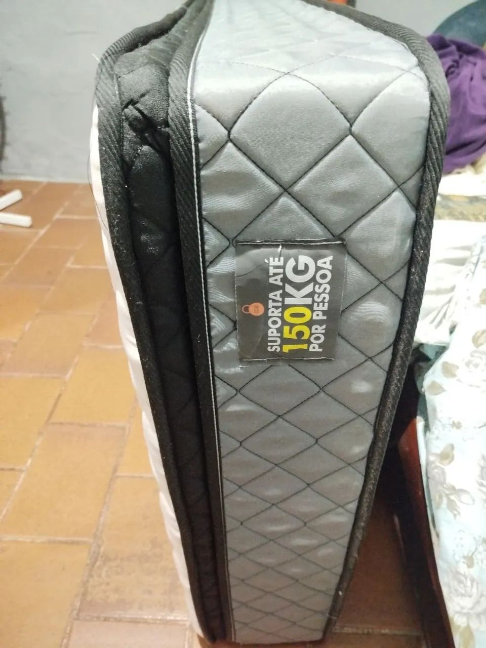 colchão solteiro suporte 150 kilos  - Foto 3