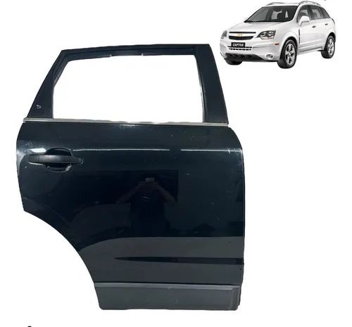 Porta Traseira Direita Captiva 2009 A 2016 S/recuperacao Traseira Direita Preto - Foto 5