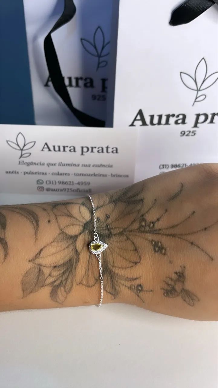 Pulseira gota prata 925 legítima  - Foto 3