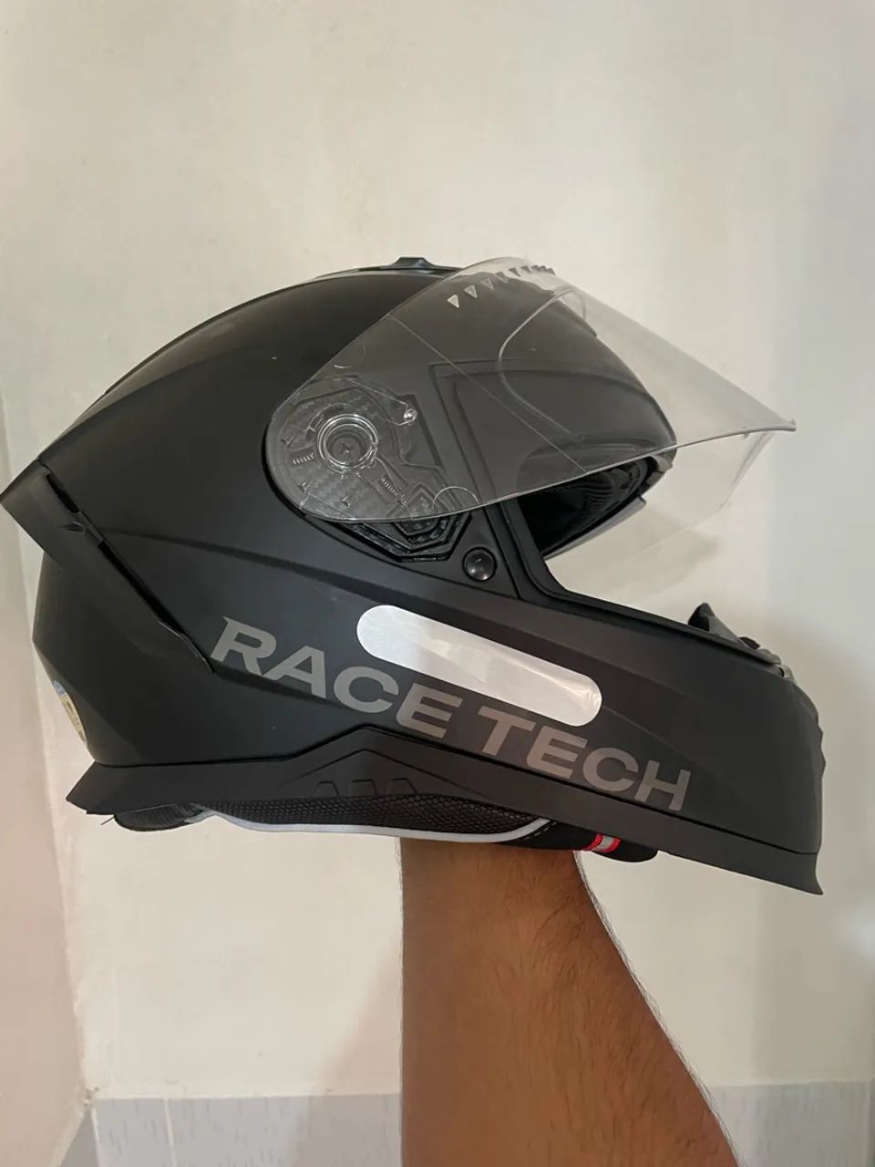 Capacete race tech volt preto fosco - Foto 3