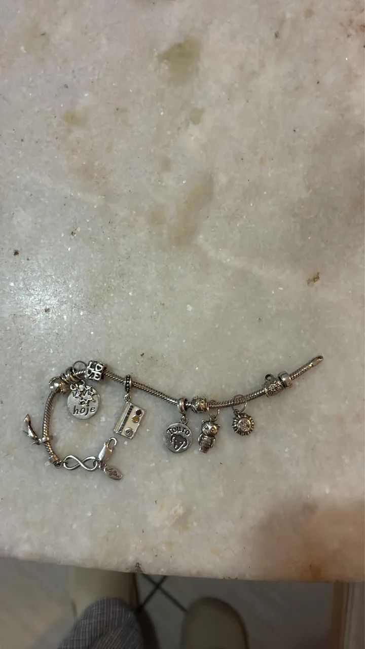 ? Pulseira Vivara de Prata com 9 Berloques - Foto 2