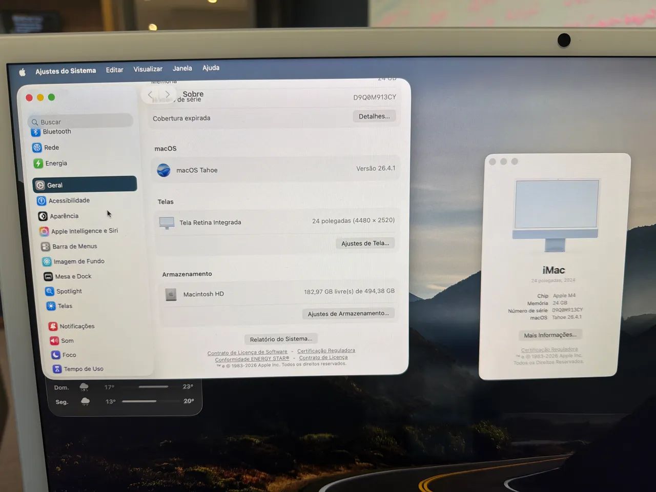 iMac M4 512GB 24GB Azul - Computadores e Desktops - Perdizes, São