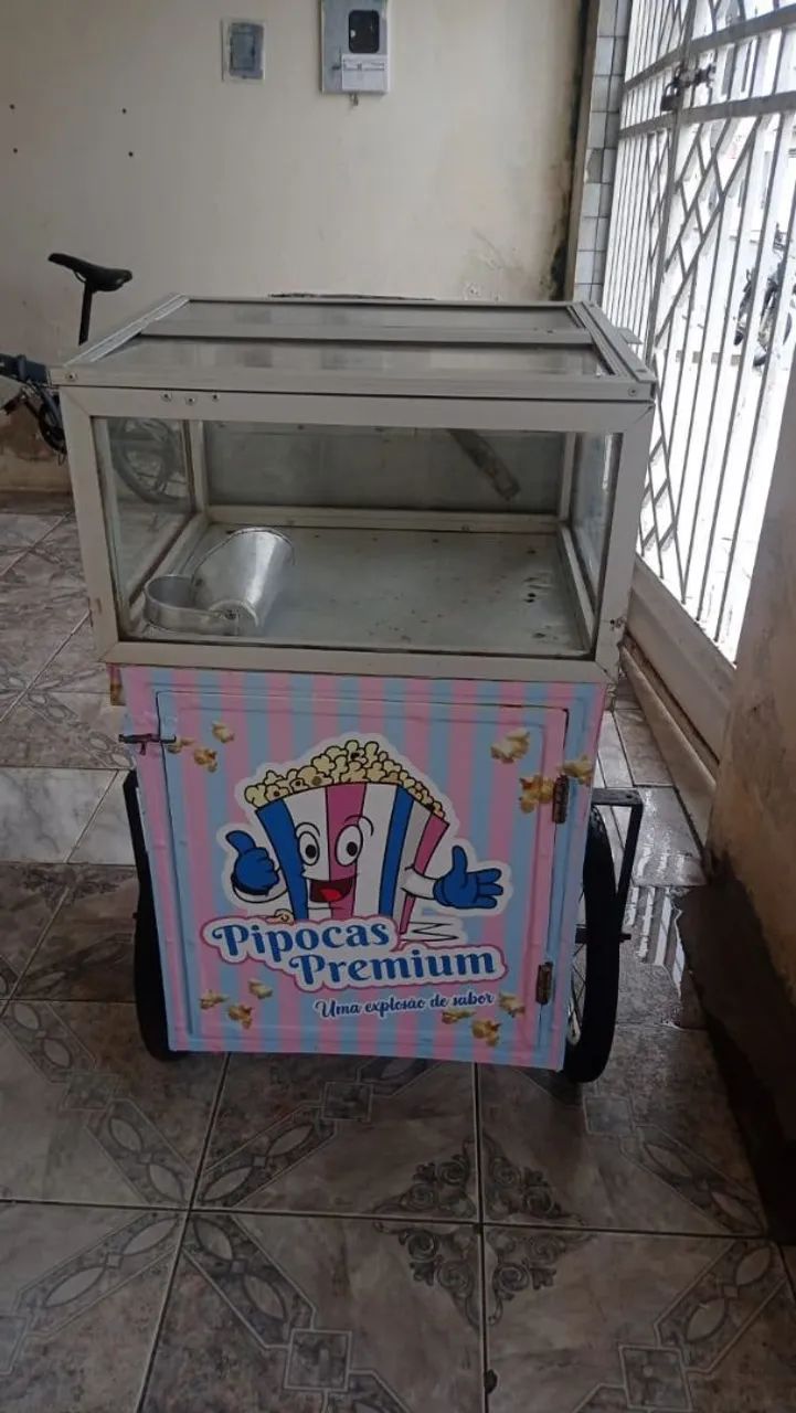 Carrinho de vender pipoca - Foto 3