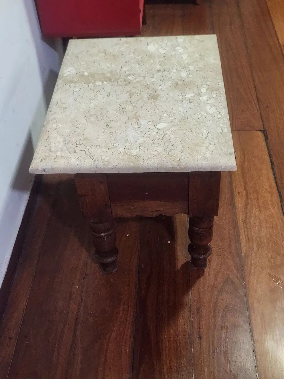 Mesa Madeira Maciça/Rústica com Mármore ( Antiguidade )65570167305859122