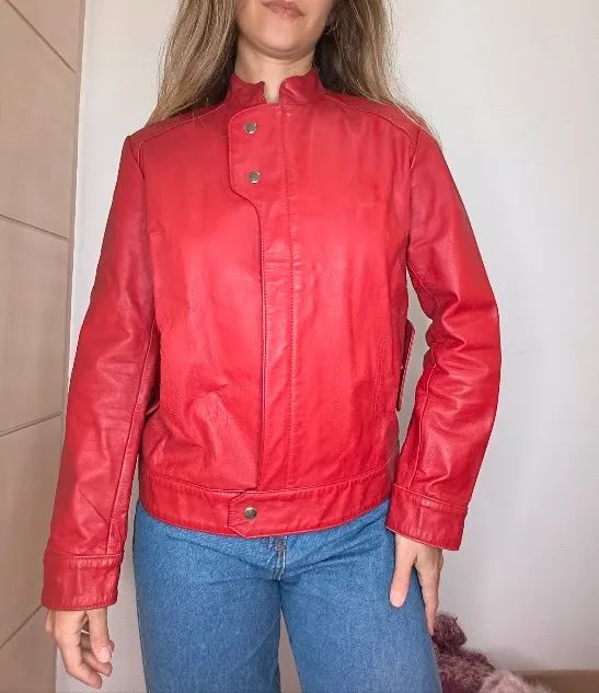 jaqueta de couro legítimo zara Tam P - Foto 5