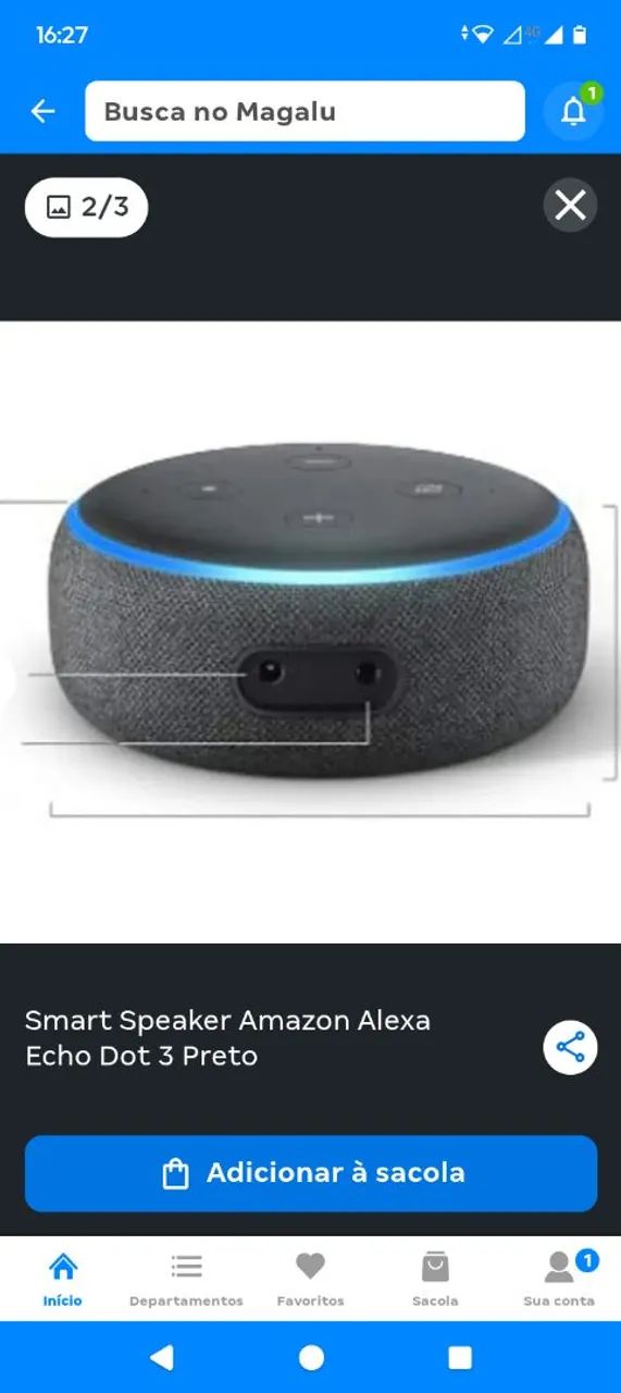 Alexa echo Dot geração 3 - Foto 2