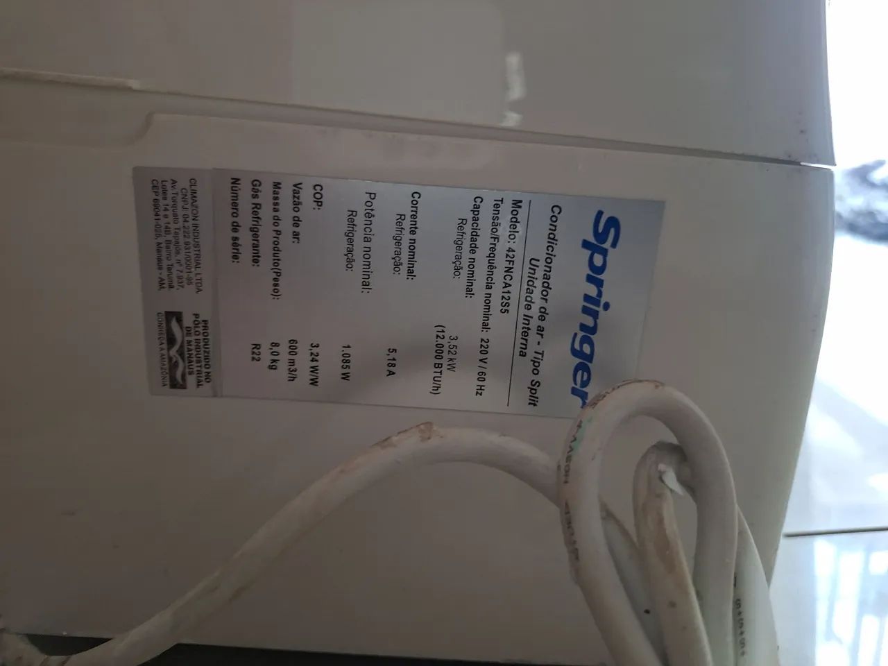 Evaporadora 12000 btus SPRINGER  - Foto 3
