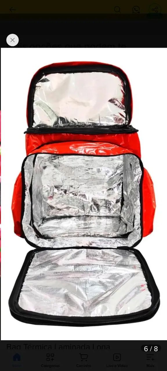 BAG VERMELHA NOVA