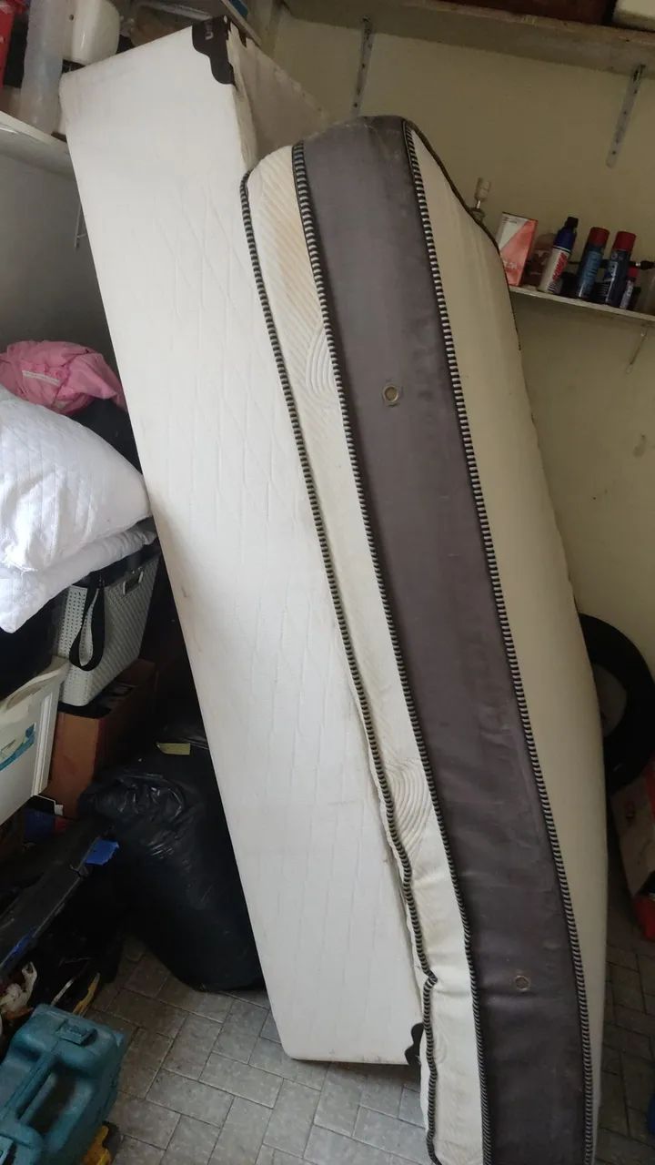 Cama box casal com colchão/doação  - Foto 2