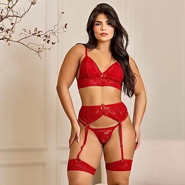Lingerie com cinta liga  - Foto 3