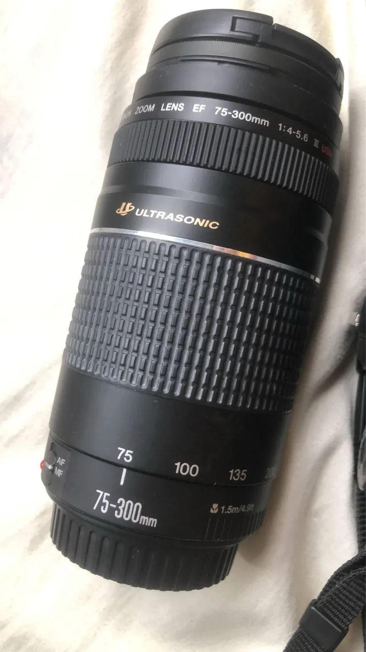 Câmera Canon SL2 + Lente Canon 75-300mm Ultrassonic - Foto 3