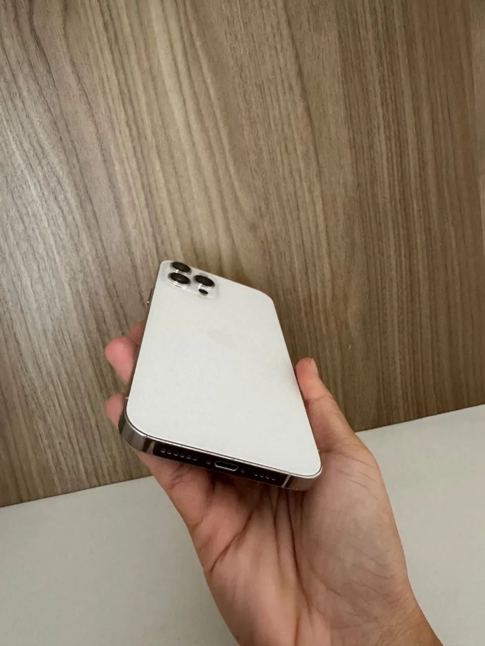 iPhone 12 Pro Max silver 256 gb impecável - Celulares e