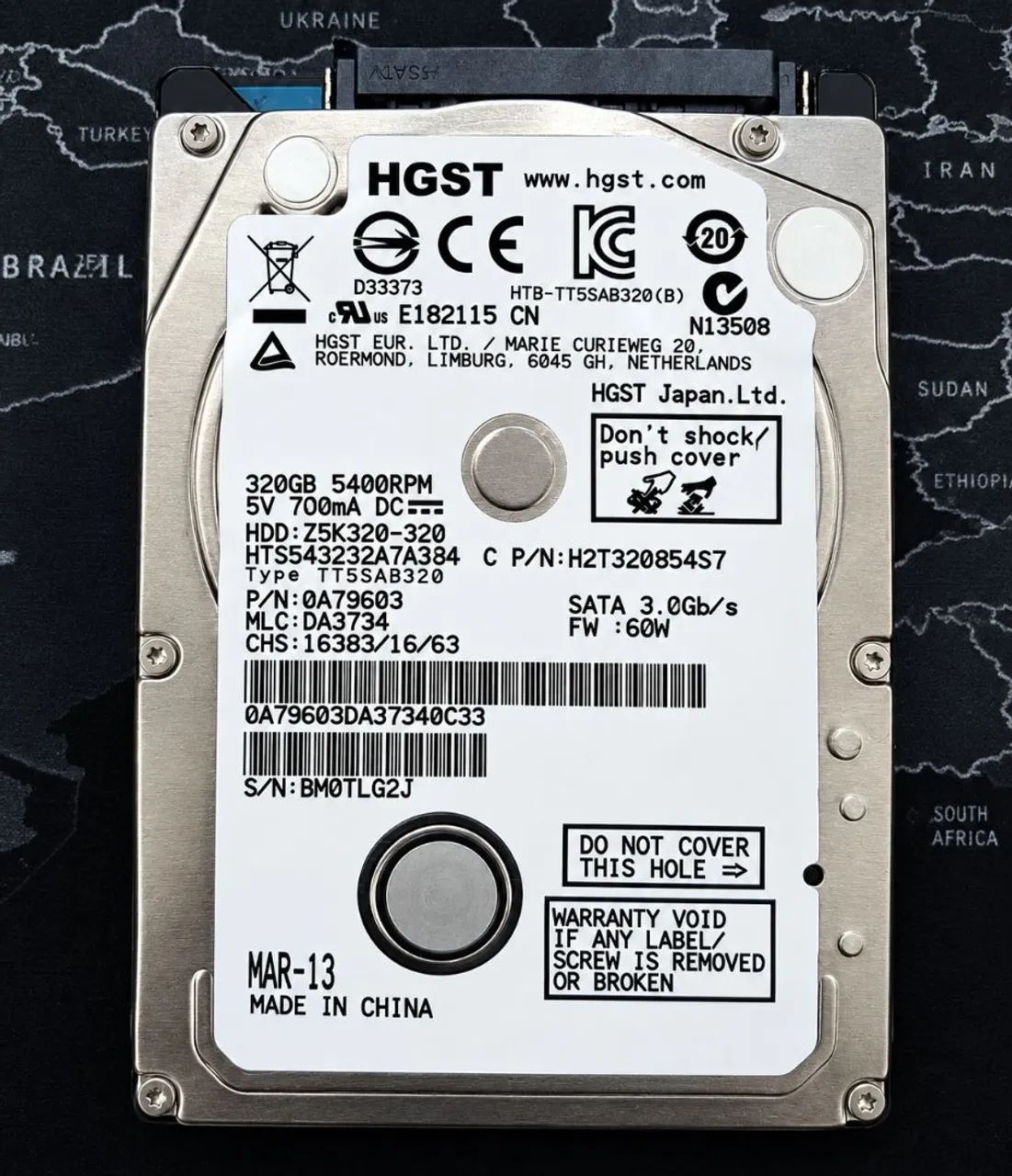 Hd notebook 320 GB