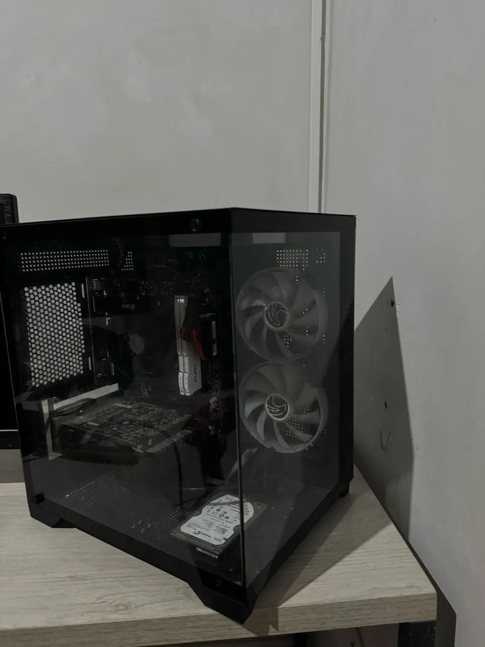 Gabinete gamer aquario 