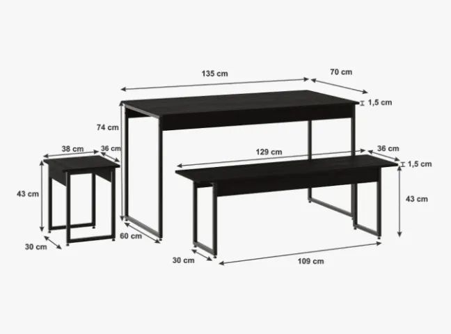 Mesa nova estilo industrial - Foto 2