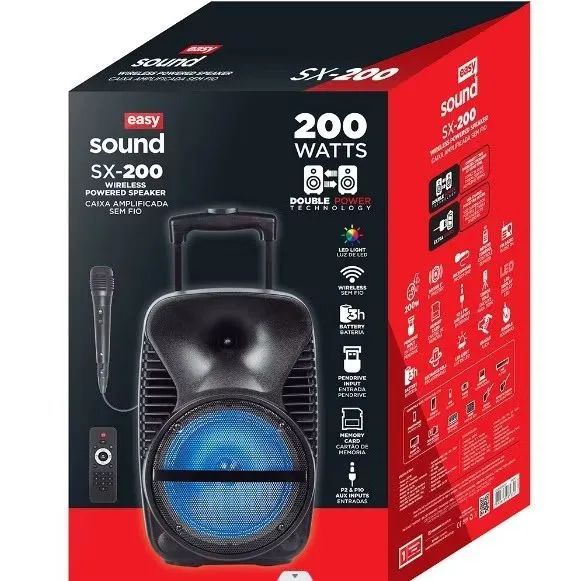 Caixa de som amplificada easy sound SX-200  - Foto 2