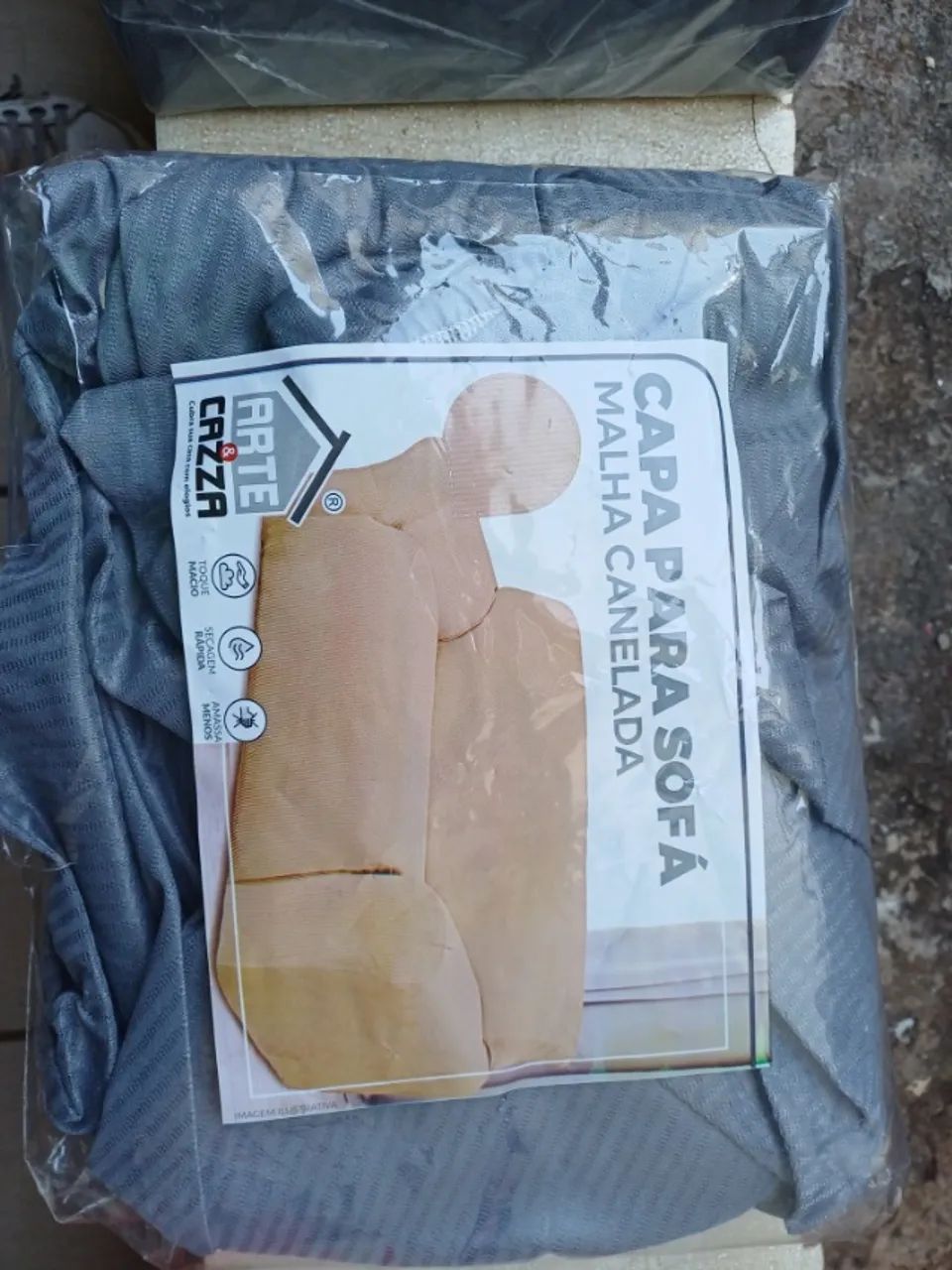 capa para sofa tem treis pares - Foto 3