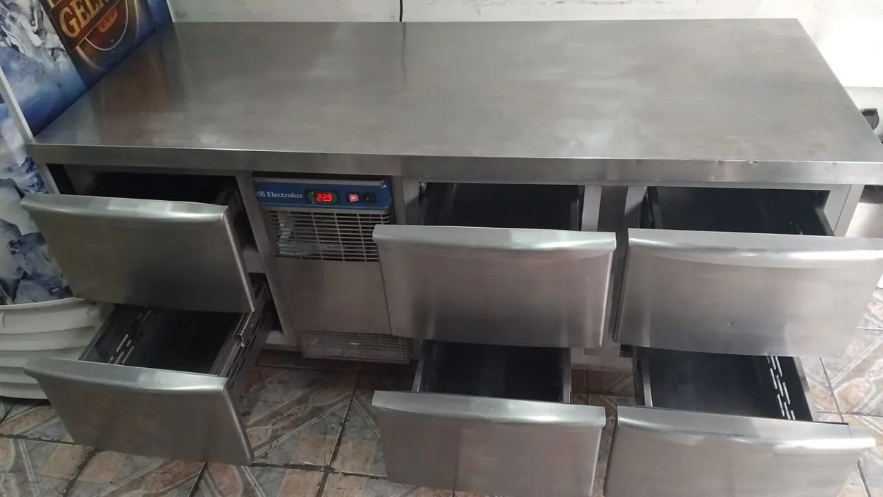 Balcão refrigerado de gaveta em aço inox - Foto 3