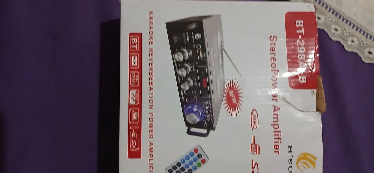 Amplificador com Bluetooth,  muito boa qualidade 