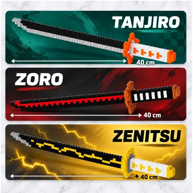 [NOVO] Blocos de Montar Espada Samurai / Katana - Garantia 30 Dias - Foto 2