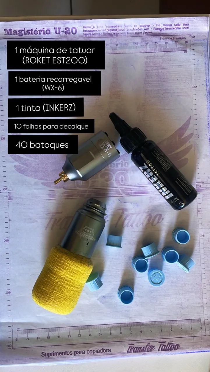 Kit de tatuagem 