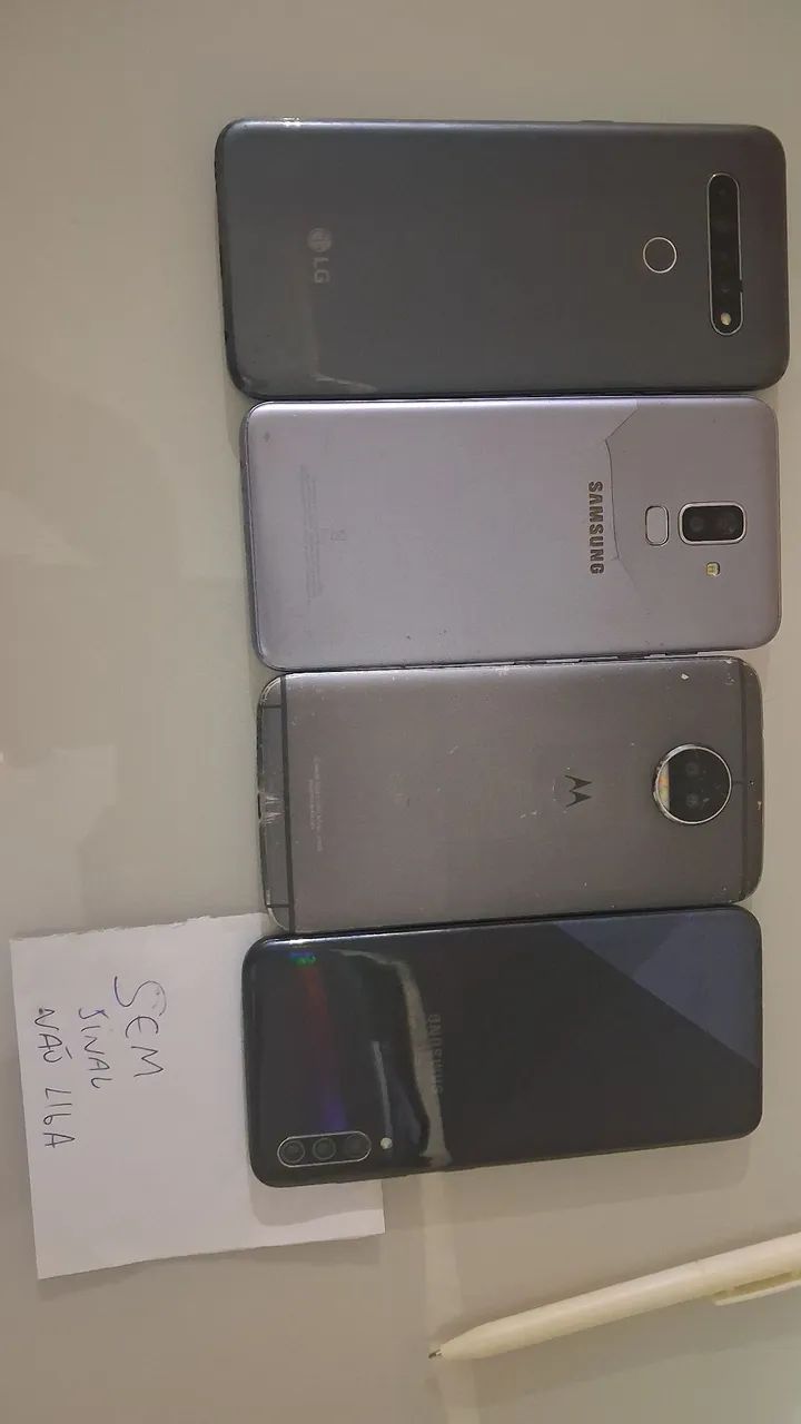 4 Celulares com defeito para retirar peças  aceito cartão entrego região ibirité barreiro  - Foto 4