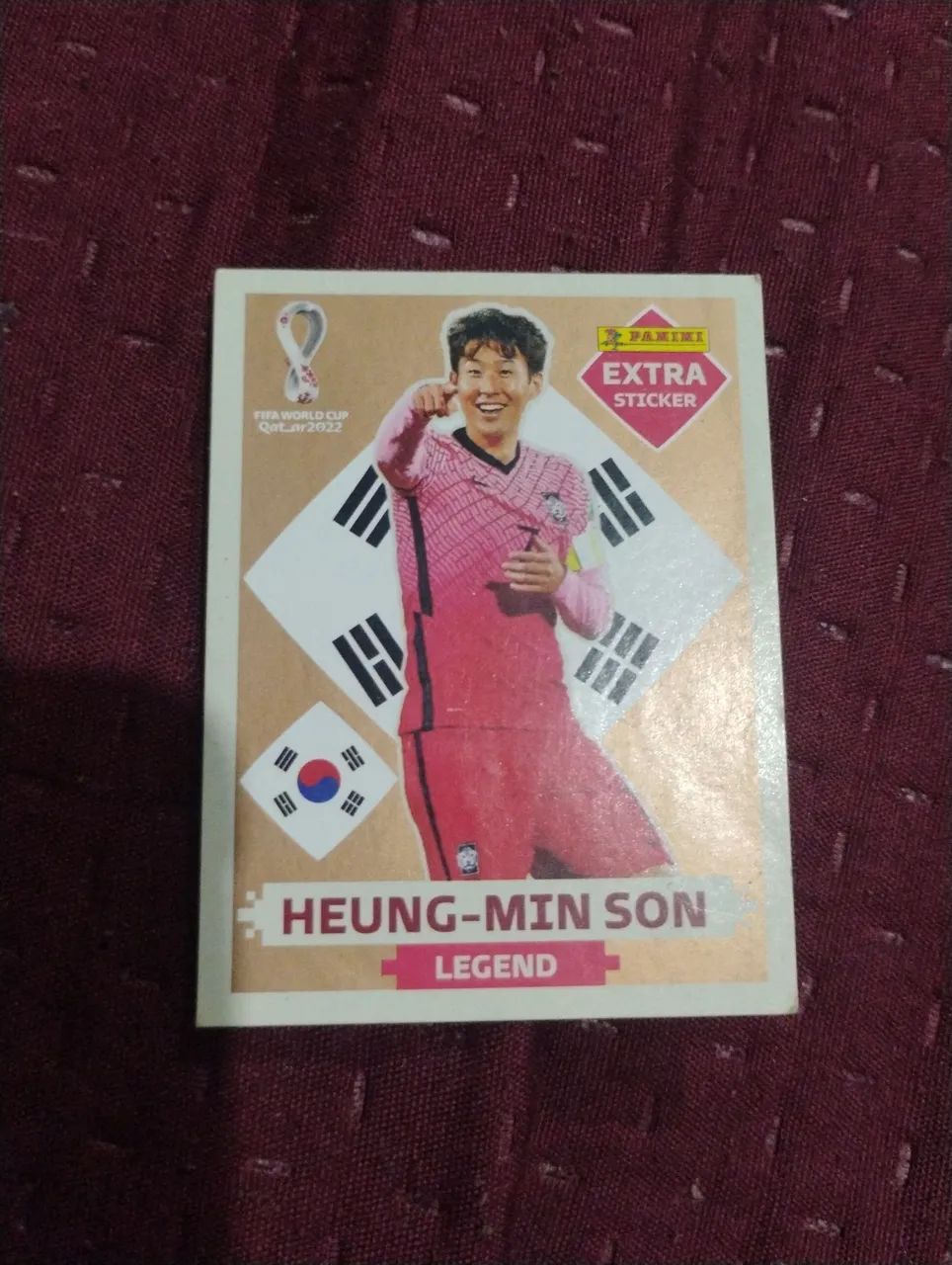 carta Heung-Min son legend bronze,copa do qtar 2022(um pouco danificada na ponta) - Foto 2
