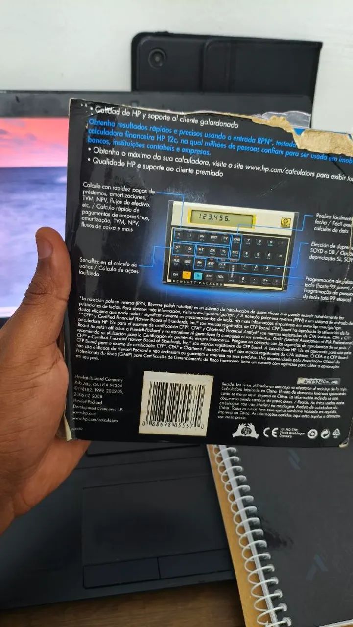 CALCULADORA FINANCEIRA HP 12C GOLD BEM CONSERVADA - Foto 2