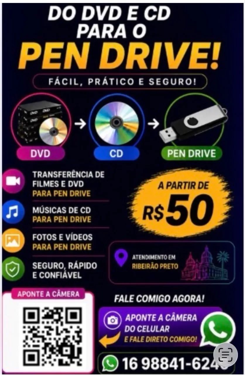     Transferência de DVD e CD para Pen Drive - Foto 2