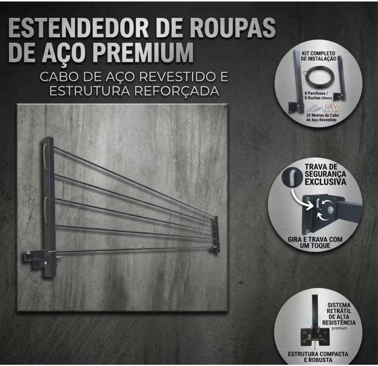 Varal de roupa  - Foto 2