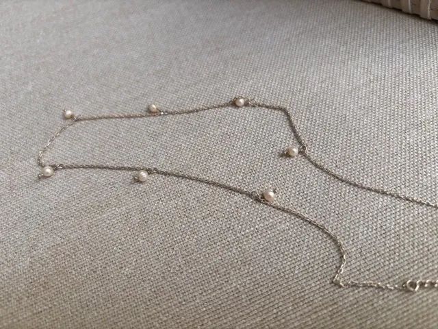 Choker em prata 925 com pérolas de agua doce. - Foto 3