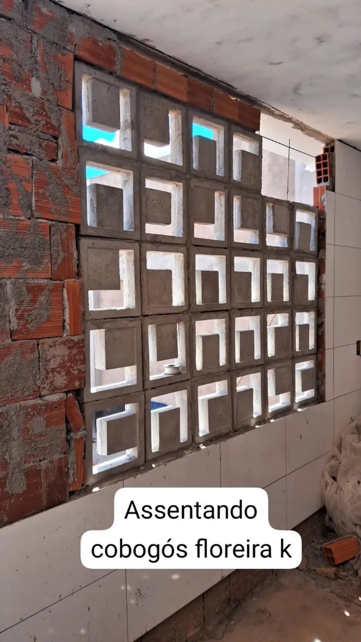 Cobogó Jardim Vertical Floreira tijolo divisória - Foto 2