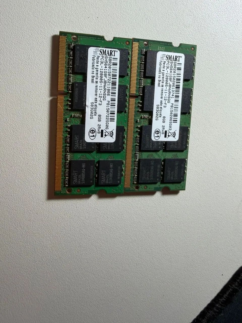 2x Smart 8GB PC3L-12800S